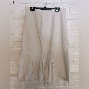 Linen midi skirt size 8
